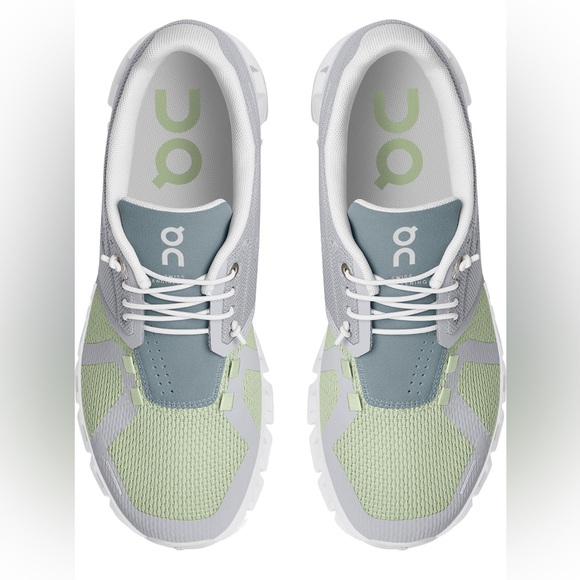 On Women’s Cloud 5 Combo Running Sneaker (Glacier | Meadow) Size 7.5 - Picture 4 of 7